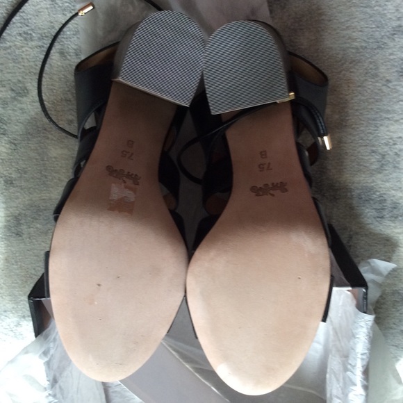 NEW IN BOX Coach Larissa sandal heel black Sz 7.5 - Picture 5 of 6